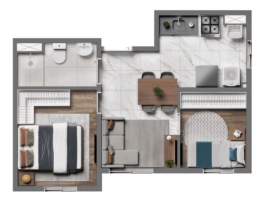 Apartamento com 2 quartos à venda, 33m2 em Água Branca, São Paulo - SP - imagem 6 Foto 6 de Apartamento com 2 quartos à venda, 33m2 em Água Branca, São Paulo - SP