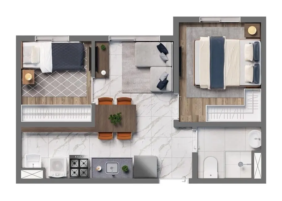 Apartamento com 2 quartos à venda, 33m2 em Água Branca, São Paulo - SP - imagem 7 Foto 7 de Apartamento com 2 quartos à venda, 33m2 em Água Branca, São Paulo - SP