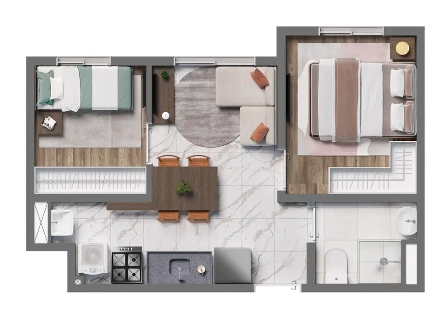 Apartamento com 2 quartos à venda, 33m2 em Água Branca, São Paulo - SP - imagem 2 Foto 2 de Apartamento com 2 quartos à venda, 33m2 em Água Branca, São Paulo - SP
