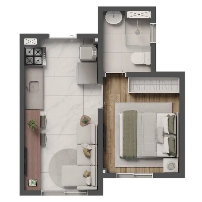 Foto 3 de Apartamento com 1 quarto à venda, 24m2 em São Paulo - SP