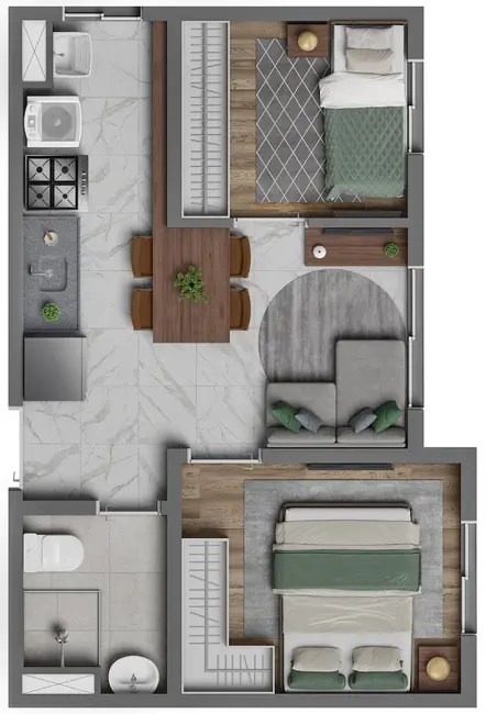 Apartamento com 2 quartos à venda, 31m2 em Jardim Piratininga, São Paulo - SP - imagem 7 Foto 7 de Apartamento com 2 quartos à venda, 31m2 em Jardim Piratininga, São Paulo - SP