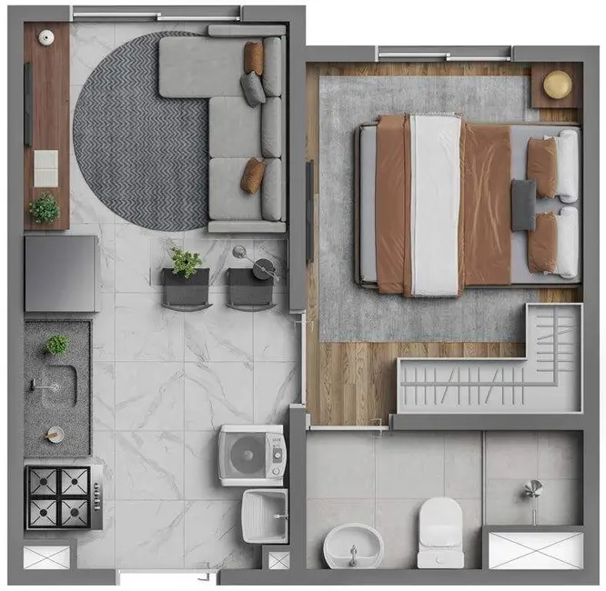 Apartamento com 2 quartos à venda, 31m2 em Jardim Piratininga, São Paulo - SP - imagem 6 Foto 6 de Apartamento com 2 quartos à venda, 31m2 em Jardim Piratininga, São Paulo - SP
