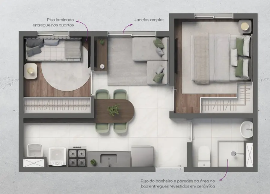 Apartamento com 2 quartos à venda, 38m2 em Jardim São Luís, São Paulo - SP - imagem 1 Foto 1 de Apartamento com 2 quartos à venda, 38m2 em Jardim São Luís, São Paulo - SP