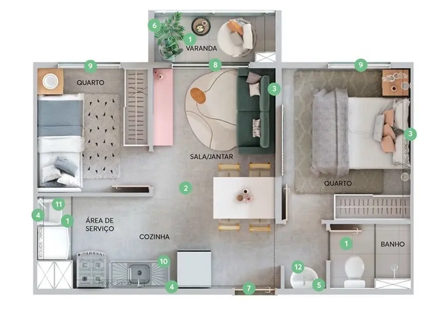 Foto 3 de Apartamento com 2 quartos à venda, 33m2 em Vila Liviero, São Paulo - SP