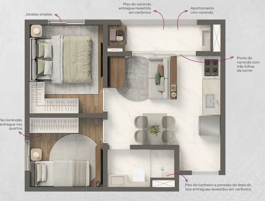 Apartamento com 2 quartos à venda, 31m2 em Santo Amaro, São Paulo - SP - imagem 7 Foto 7 de Apartamento com 2 quartos à venda, 31m2 em Santo Amaro, São Paulo - SP