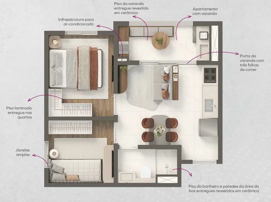 Apartamento com 2 quartos à venda, 31m2 em Santo Amaro, São Paulo - SP - imagem 5 Foto 5 de Apartamento com 2 quartos à venda, 31m2 em Santo Amaro, São Paulo - SP