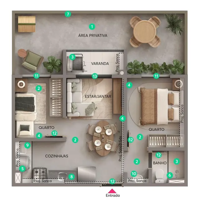 Foto 1 de Apartamento com 2 quartos à venda, 34m2 em Cidade São Mateus, São Paulo - SP