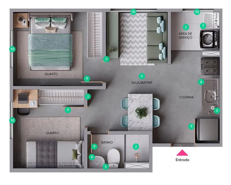 Apartamento com 2 quartos à venda, 32m2 em Limão, São Paulo - SP - imagem 5 Foto 5 de Apartamento com 2 quartos à venda, 32m2 em Limão, São Paulo - SP