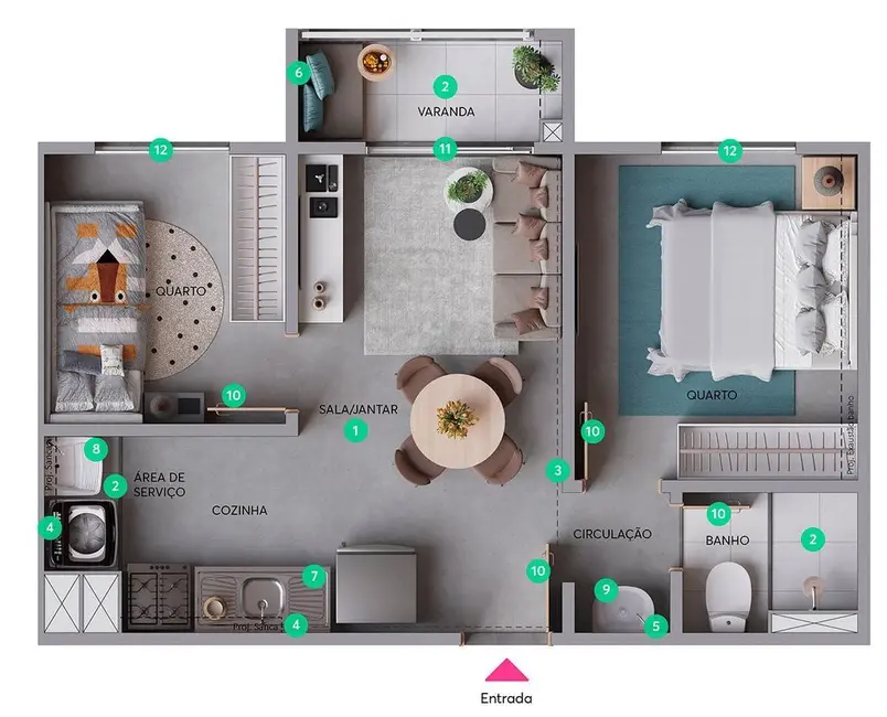 Apartamento com 2 quartos à venda, 32m2 em Limão, São Paulo - SP - imagem 2 Foto 2 de Apartamento com 2 quartos à venda, 32m2 em Limão, São Paulo - SP