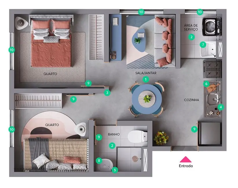 Apartamento com 2 quartos à venda, 32m2 em Limão, São Paulo - SP - imagem 6 Foto 6 de Apartamento com 2 quartos à venda, 32m2 em Limão, São Paulo - SP