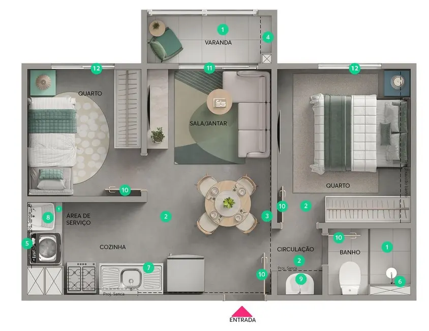 Foto 1 de Apartamento com 2 quartos à venda, 34m2 em Butantã, São Paulo - SP