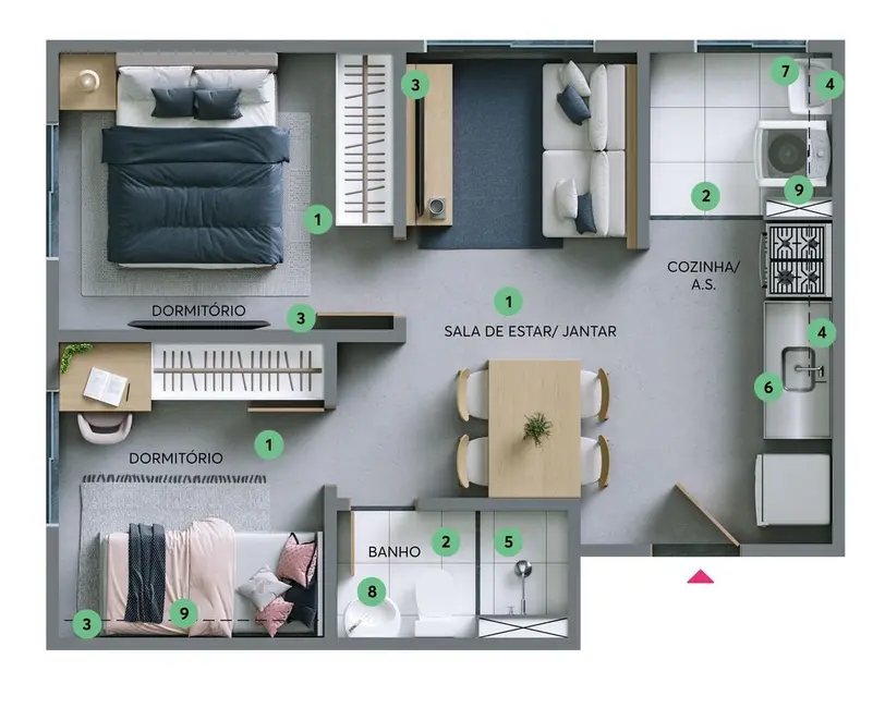 Foto 3 de Apartamento com 2 quartos à venda, 33m2 em Jardim Cidade Pirituba, São Paulo - SP