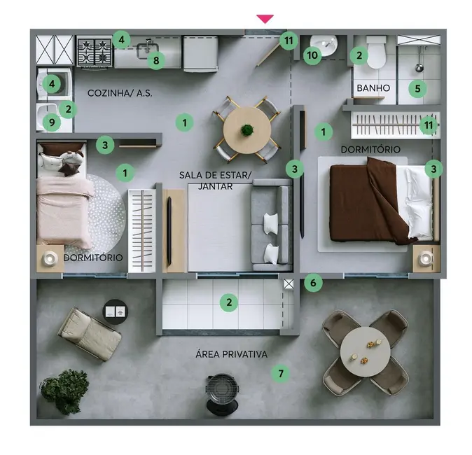 Foto 4 de Apartamento com 2 quartos à venda, 33m2 em Jardim Cidade Pirituba, São Paulo - SP