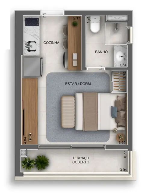 Foto 1 de Apartamento com 2 quartos à venda, 41m2 em Vila Carrão, São Paulo - SP