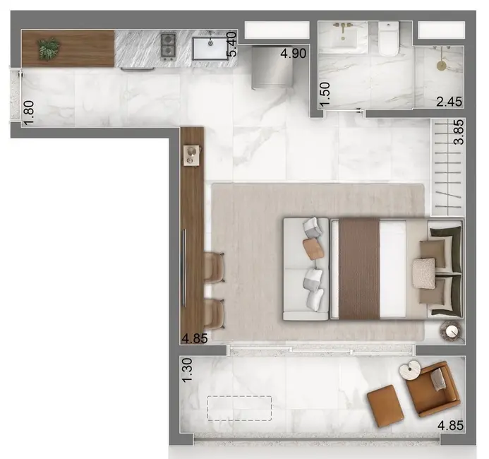 Foto 4 de Apartamento com 2 quartos à venda, 79m2 em Brooklin Novo, São Paulo - SP