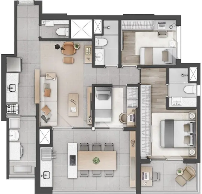 Foto 2 de Apartamento com 3 quartos à venda, 110m2 em Vila Romana, São Paulo - SP