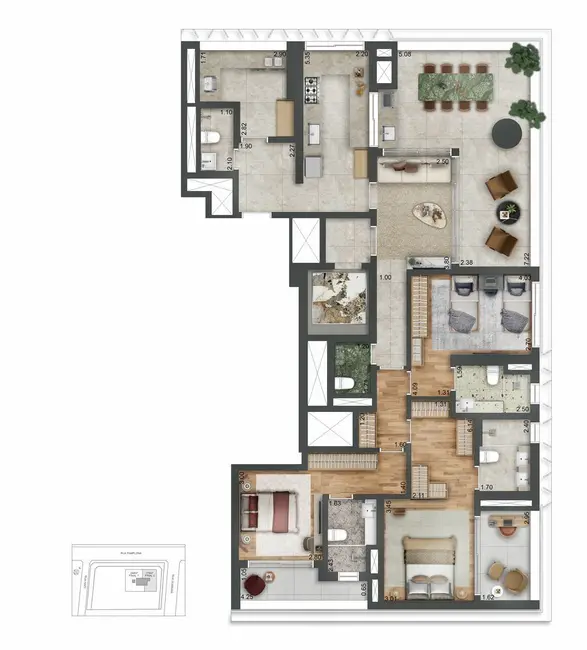 Foto 2 de Cobertura com 3 quartos à venda, 372m2 em Jardim Paulista, São Paulo - SP