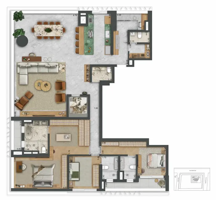 Foto 3 de Cobertura com 3 quartos à venda, 372m2 em Jardim Paulista, São Paulo - SP