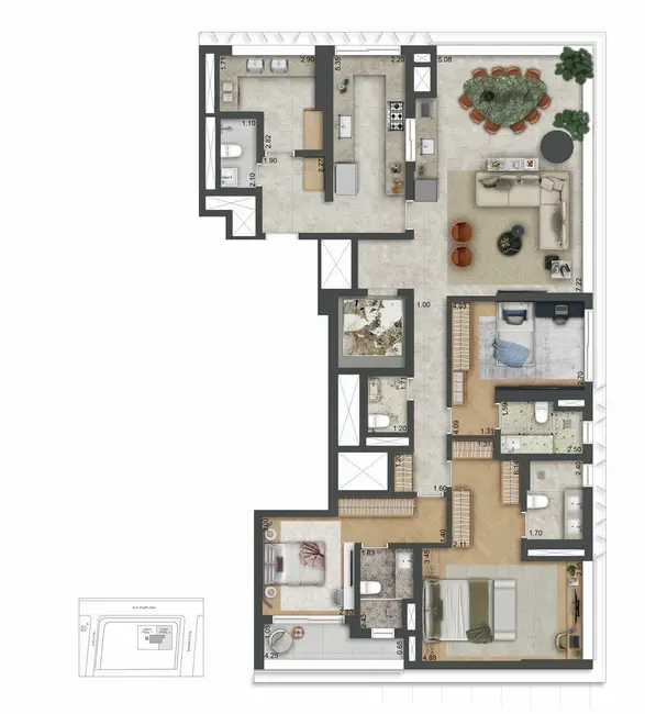Foto 4 de Cobertura com 3 quartos à venda, 372m2 em Jardim Paulista, São Paulo - SP