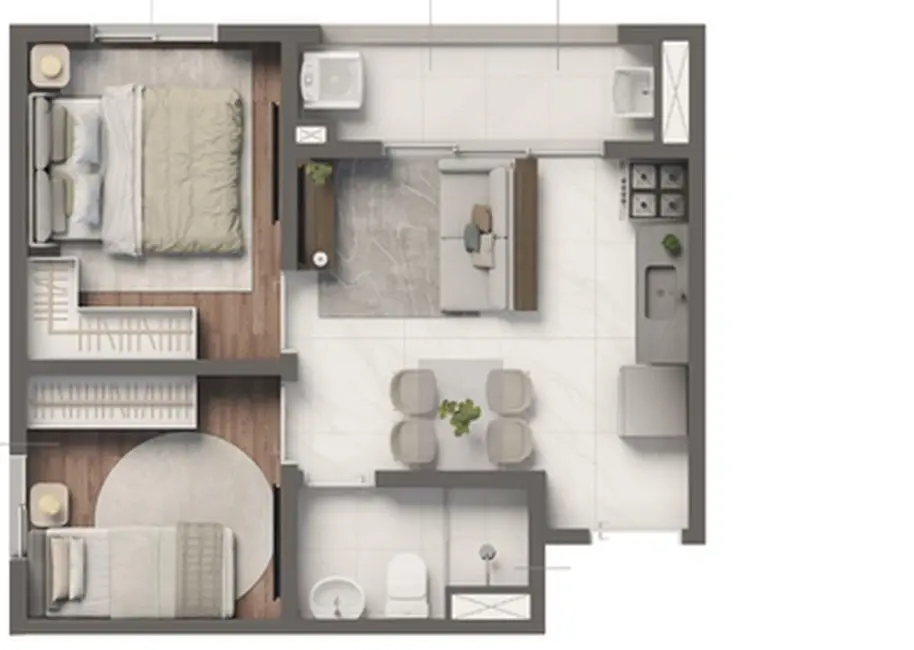 Foto 2 de Apartamento com 2 quartos à venda, 33m2 em Belenzinho, São Paulo - SP