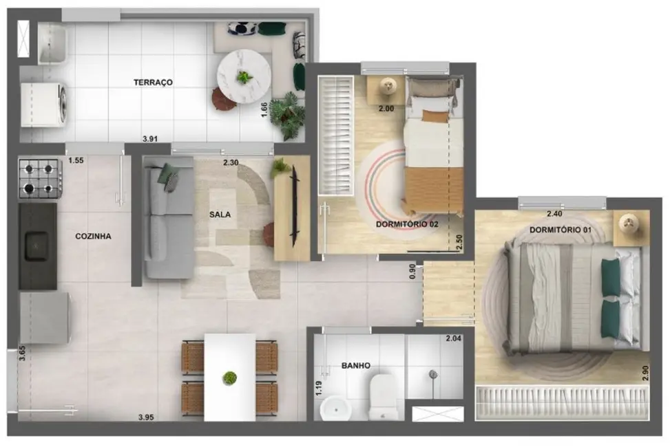 Apartamento com 2 quartos à venda, 37m2 em Água Branca, São Paulo - SP - imagem 5 Foto 5 de Apartamento com 2 quartos à venda, 37m2 em Água Branca, São Paulo - SP