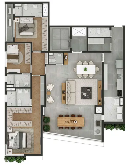 Foto 4 de Apartamento com 3 quartos à venda, 278m2 em Cerqueira César, São Paulo - SP