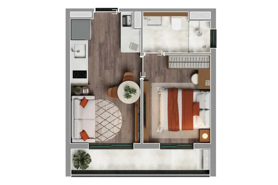 Foto 2 de Apartamento com 2 quartos à venda, 42m2 em Lapa, São Paulo - SP