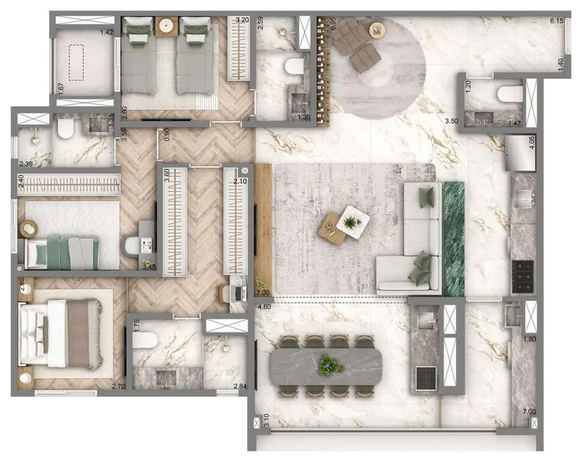 Apartamento com 2 quartos à venda, 76m2 em Chácara Santo Antônio (Zona Sul), São Paulo - SP - imagem 3 Foto 3 de Apartamento com 2 quartos à venda, 76m2 em Chácara Santo Antônio (Zona Sul), São Paulo - SP
