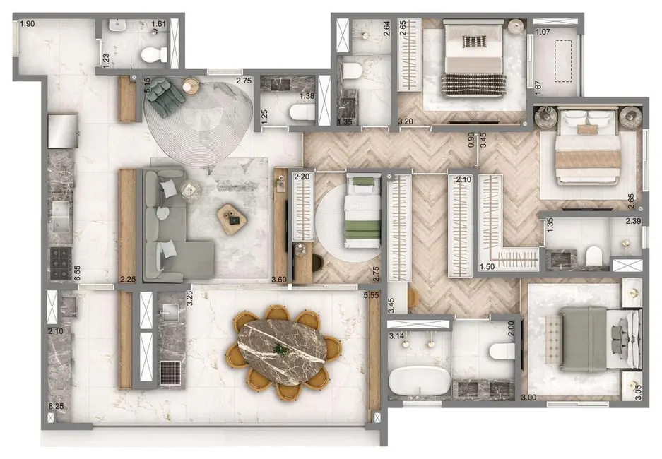 Apartamento com 2 quartos à venda, 76m2 em Chácara Santo Antônio (Zona Sul), São Paulo - SP - imagem 8 Foto 8 de Apartamento com 2 quartos à venda, 76m2 em Chácara Santo Antônio (Zona Sul), São Paulo - SP