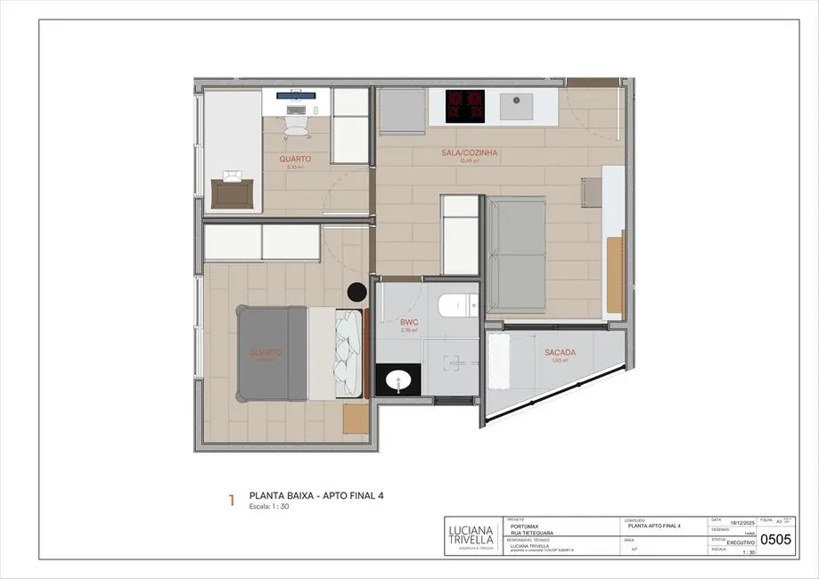 Foto 2 de Kitnet com 1 quarto à venda, 36m2 em Vila Zilda (Tatuapé), São Paulo - SP
