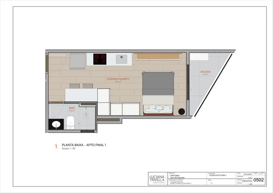 Foto 1 de Kitnet com 1 quarto à venda, 36m2 em Vila Zilda (Tatuapé), São Paulo - SP