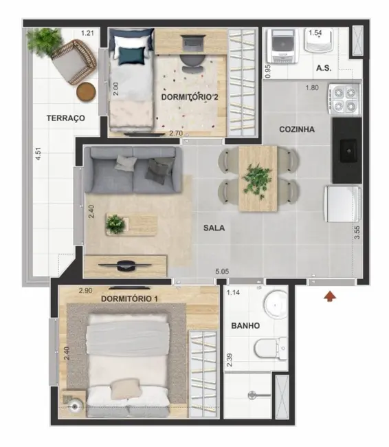 Foto 8 de Apartamento com 2 quartos à venda, 32m2 em Liberdade, São Paulo - SP