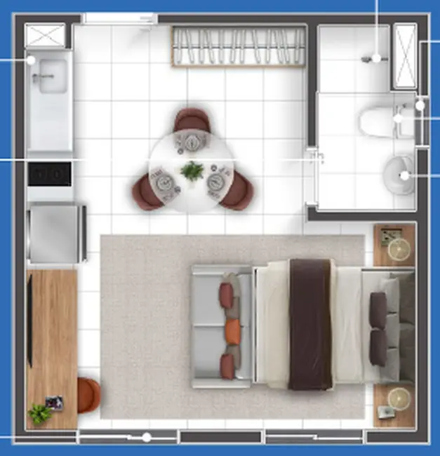 Foto 4 de Apartamento com 1 quarto à venda, 28m2 em São Paulo - SP