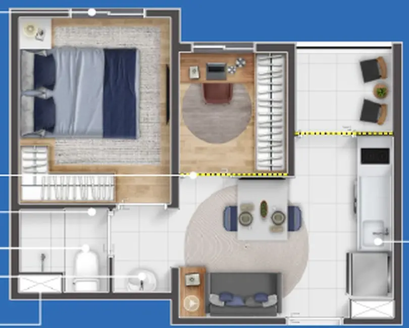 Foto 5 de Apartamento com 1 quarto à venda, 28m2 em São Paulo - SP