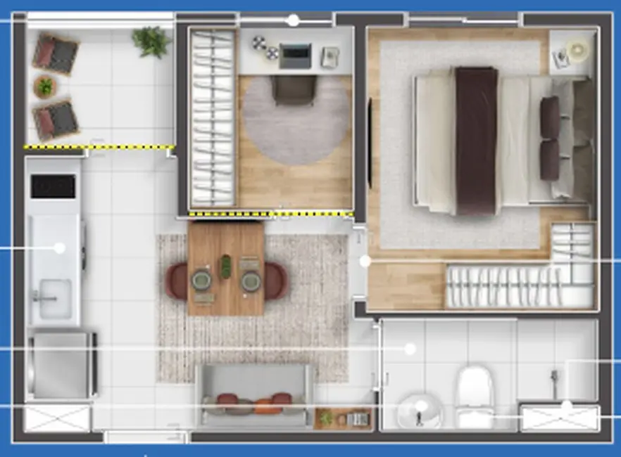 Foto 8 de Apartamento com 1 quarto à venda, 28m2 em São Paulo - SP