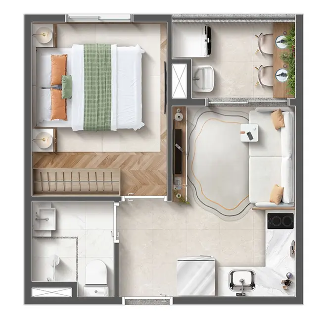 Foto 1 de Apartamento com 1 quarto à venda, 38m2 em Paraíso, São Paulo - SP