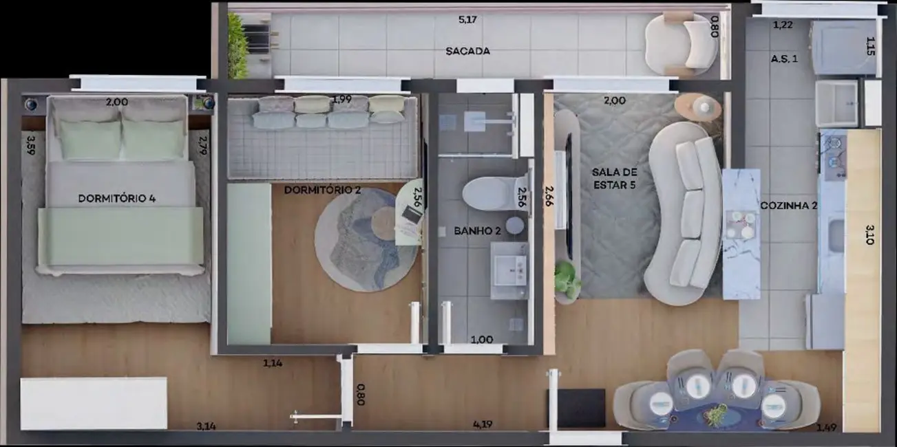 Foto 4 de Apartamento com 2 quartos à venda, 41m2 em Liberdade, São Paulo - SP