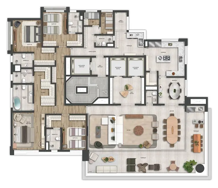 Foto 1 de Apartamento com 4 quartos à venda, 372m2 em Vila Nova Conceição, São Paulo - SP