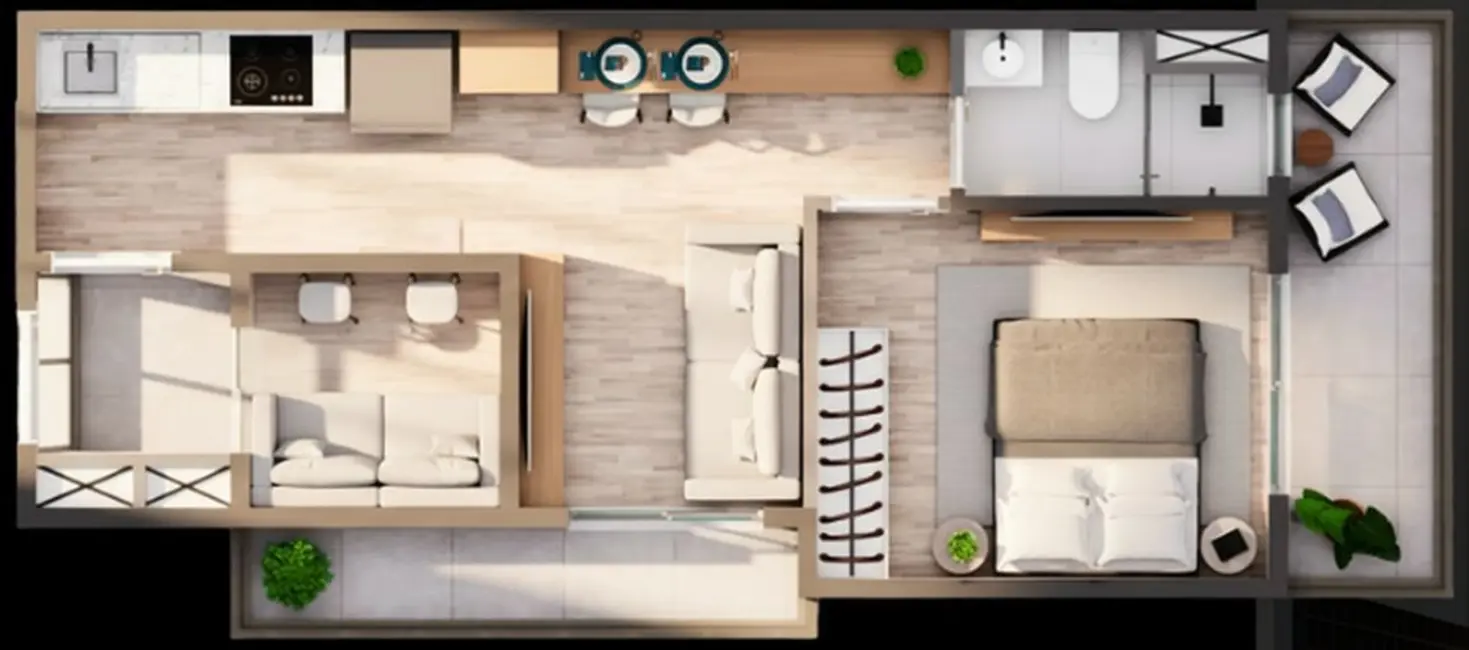 Apartamento com 1 quarto à venda, 32m2 em Pinheiros, São Paulo - SP - imagem 1 Foto 1 de Apartamento com 1 quarto à venda, 32m2 em Pinheiros, São Paulo - SP