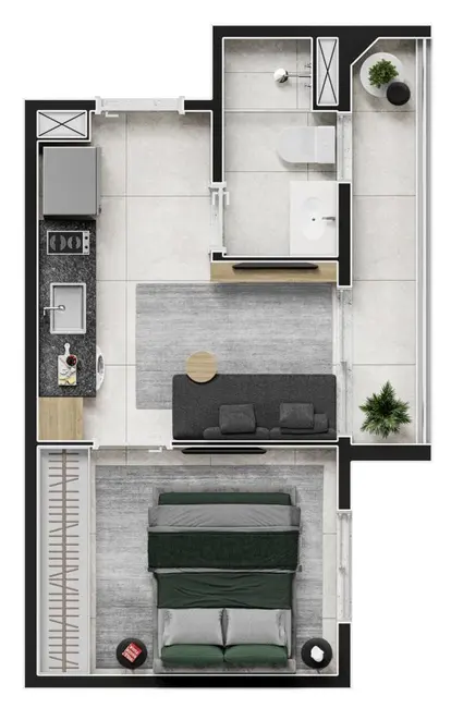 Foto 1 de Apartamento com 1 quarto à venda, 27m2 em Pinheiros, São Paulo - SP