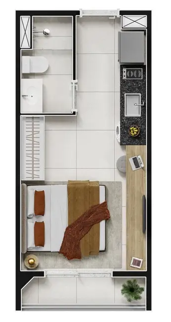 Foto 4 de Apartamento com 1 quarto à venda, 27m2 em Pinheiros, São Paulo - SP