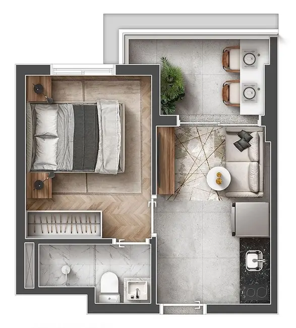 Apartamento com 2 quartos à venda, 38m2 em Vila Independência, São Paulo - SP - imagem 6 Foto 6 de Apartamento com 2 quartos à venda, 38m2 em Vila Independência, São Paulo - SP