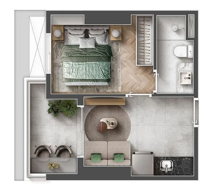 Apartamento com 2 quartos à venda, 38m2 em Vila Independência, São Paulo - SP - imagem 7 Foto 7 de Apartamento com 2 quartos à venda, 38m2 em Vila Independência, São Paulo - SP