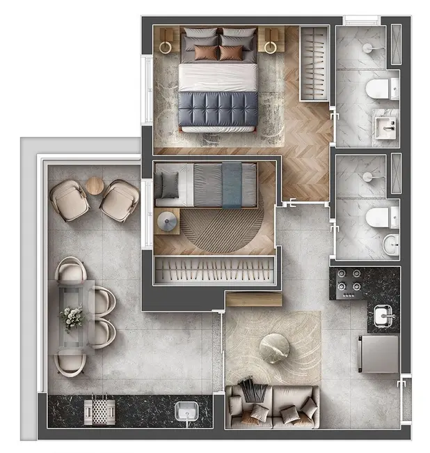 Apartamento com 2 quartos à venda, 38m2 em Vila Independência, São Paulo - SP - imagem 5 Foto 5 de Apartamento com 2 quartos à venda, 38m2 em Vila Independência, São Paulo - SP