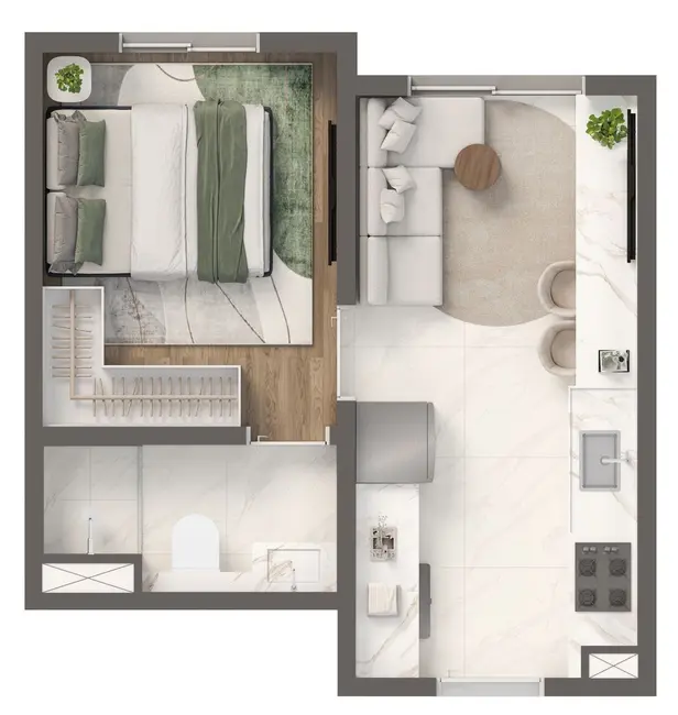 Apartamento com 1 quarto à venda, 25m2 em Vila Independência, São Paulo - SP - imagem 2 Foto 2 de Apartamento com 1 quarto à venda, 25m2 em Vila Independência, São Paulo - SP