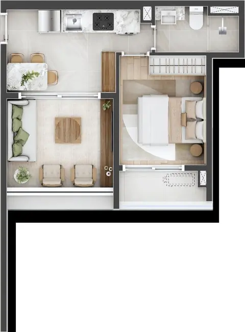 Foto 9 de Apartamento com 1 quarto à venda, 36m2 em Pinheiros, São Paulo - SP