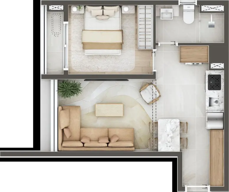 Foto 6 de Apartamento com 1 quarto à venda, 36m2 em Pinheiros, São Paulo - SP