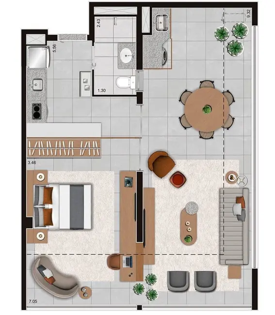 Foto 1 de Kitnet com 1 quarto à venda, 30m2 em Itaim Bibi, São Paulo - SP