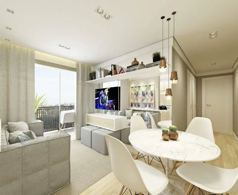 Foto 4 de Apartamento com 1 quarto à venda, 42m2 em Jardim Três Irmãos, Taboao Da Serra - SP