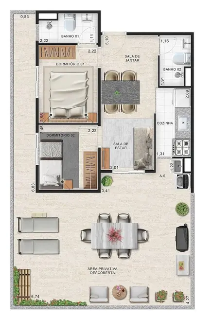 Foto 4 de Apartamento com 1 quarto à venda, 24m2 em Jardim Monte Kemel, São Paulo - SP
